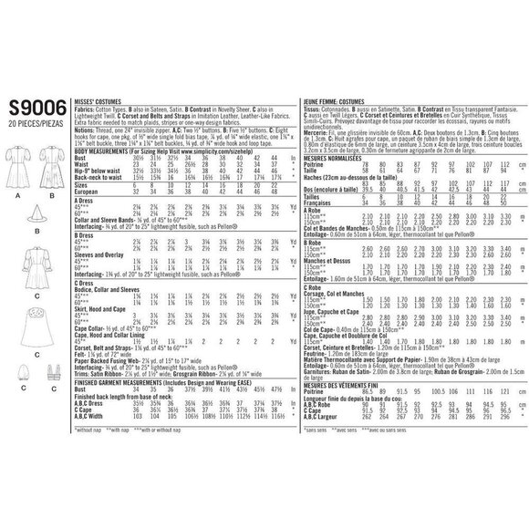 Simplicity Sewing Pattern 10724 9006 Misses Costume Witch Size 6-14 - Picture 2 of 9